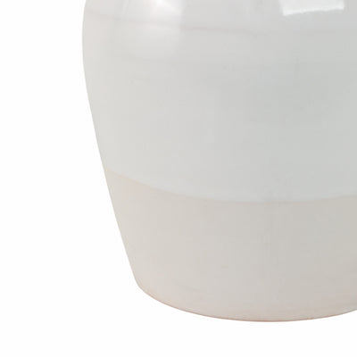 CLAY, 11 2-TONE REACTIVE VASE, IVORY