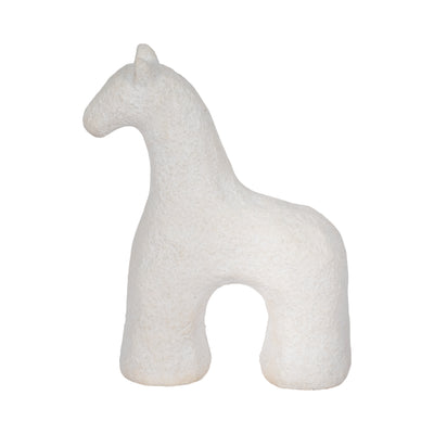 6 Textured Horse, White