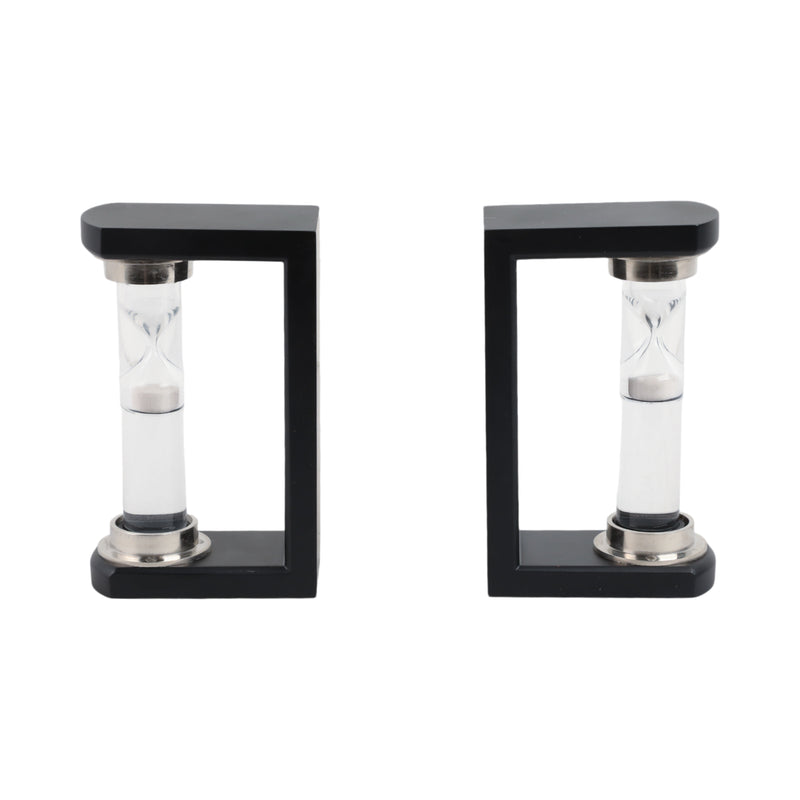 S/2 10 Raven Small Hourglass Bookends