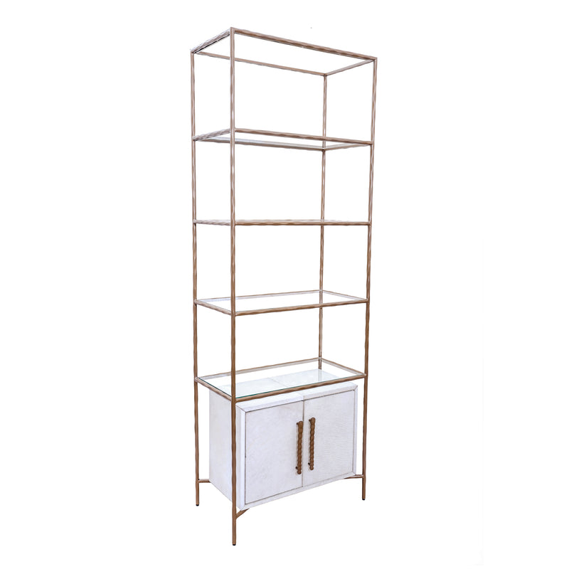 30 Azamara Real Hide Etagere Shelf