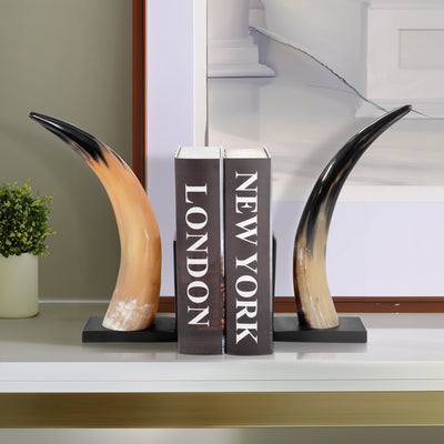 S/2 14 Gamil Horn Bookends