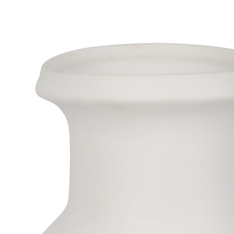 CER, 20H TALL SLIM VASE, WHITE