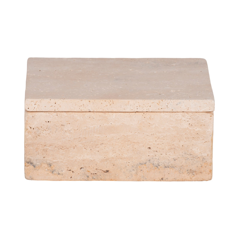 7 Travertine Box, Tan