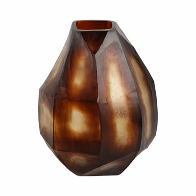 10 Tioga Small Brown Glass Vase