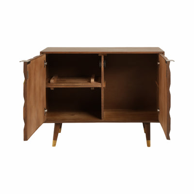 39 Amelia Wood Chest, Brown