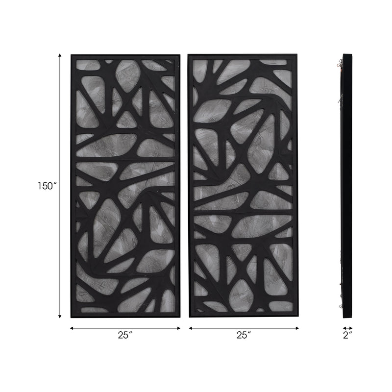 VENTRE DIMENSIONAL WALL ART - SET OF 2