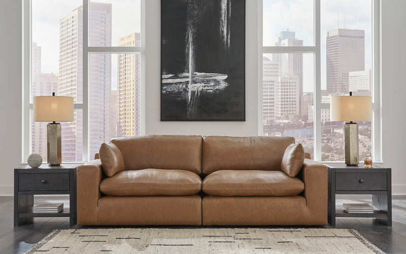 Emilia Brown/Beige XL Sofa