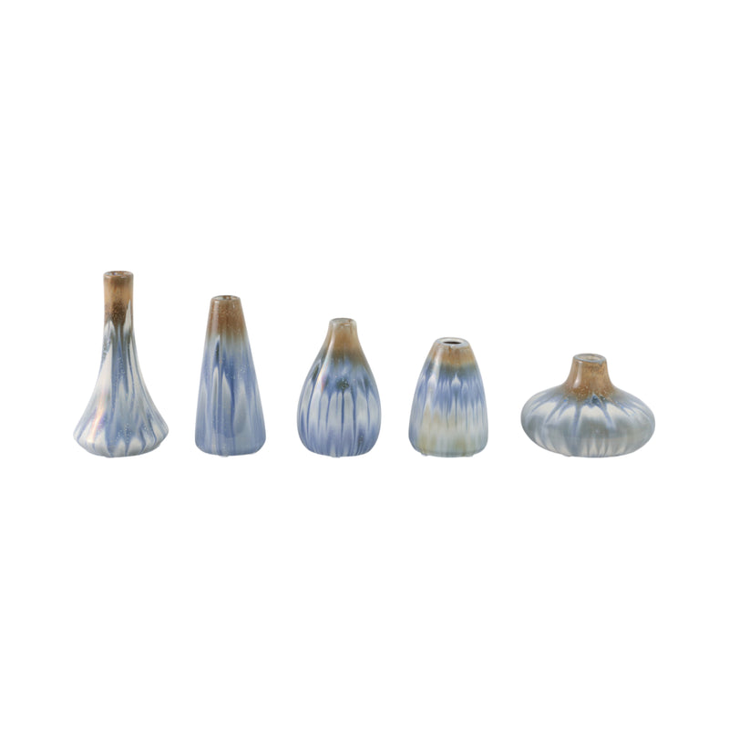 S/5 4/5/6/7/8  Medford Ceramic Vases