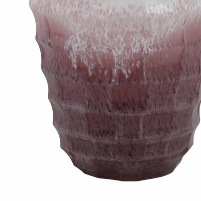 GLASS, 16H 2-TONE VASE, BLUSH