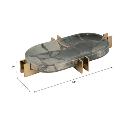 14 Komi Green Malakite Tray