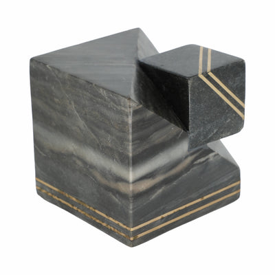 6 Waipo Gray Marble Cube