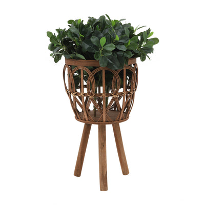 S/3 BAMBOO PLANTERS 11/13/15 BROWN