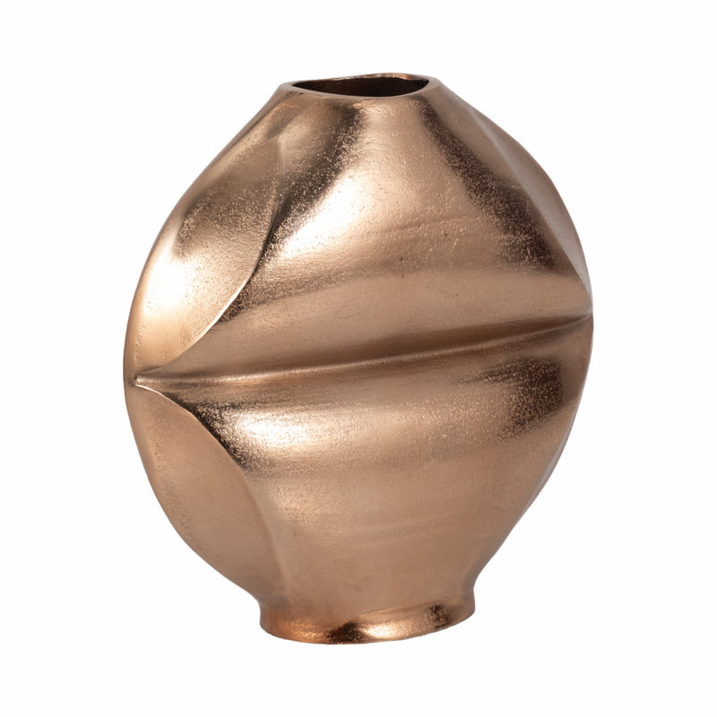 11 Byram, Metal Slit Vase, Champagne