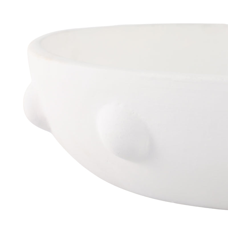 13 Clay Beaded Bowl, White