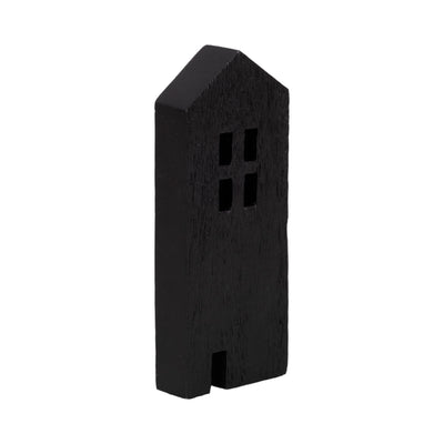 8 Wood House Decor, Black