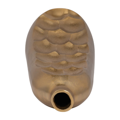 METAL, 19 CUT-OUT VASE, GOLD