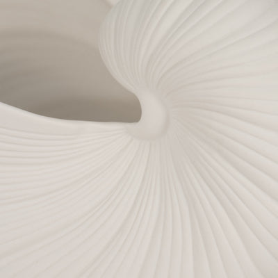 10 Nautilus Shell Planter, White