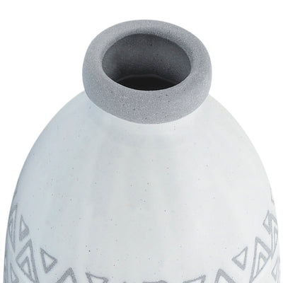 CER, 14H AZTEC VASE, GRAY