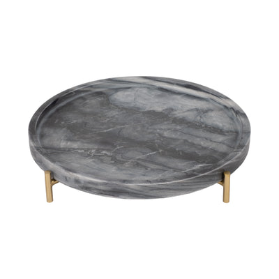 15 Oxford Large Marble Tray, Gray