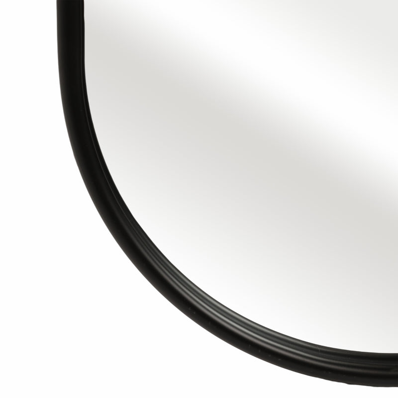 23x60 Rounded Standing Mirror, Black