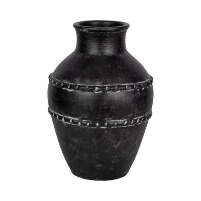 16 Traditional Terracotta Vase, Black