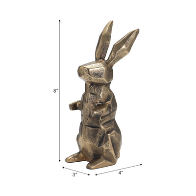 8 Alona Geometric Bunny, Gold