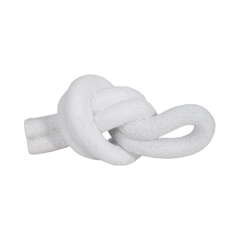 9 Loop Knot Object, White