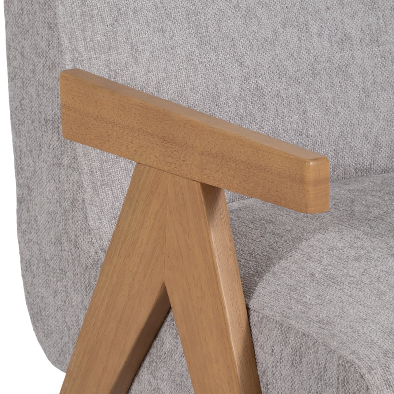 Wood - Scandinavian Accent Chair, Gray