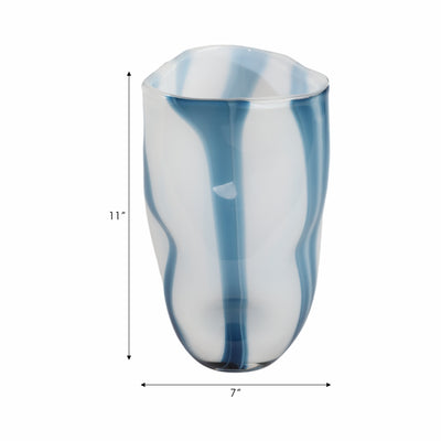 11 Beldan Medium Blue Glass Vase