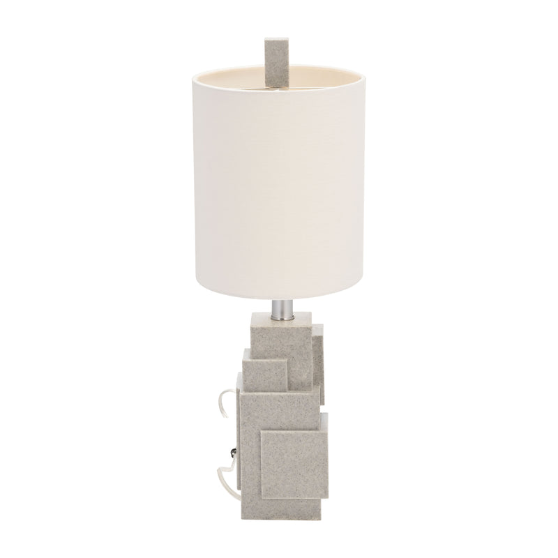 Resin 22 Blocks Table Lamp,gray