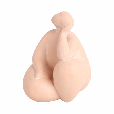 9 Curvy Sitting Figure, Terracotta