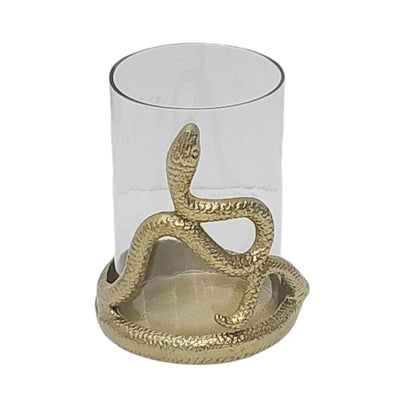 6 Snakearound Pillar Holder, Gold