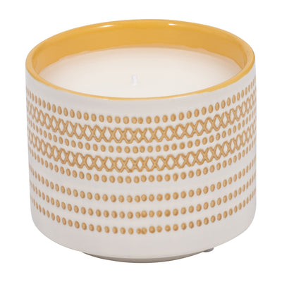 5 15oz X Dots Citro Candle, Yellow