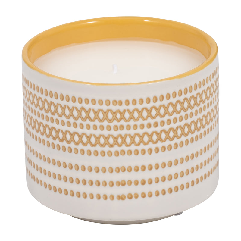 5 15oz X Dots Citro Candle, Yellow