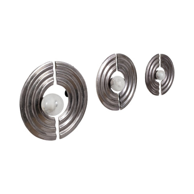 S/3 Leza 12/15/18 Silver Ring Wall Decor