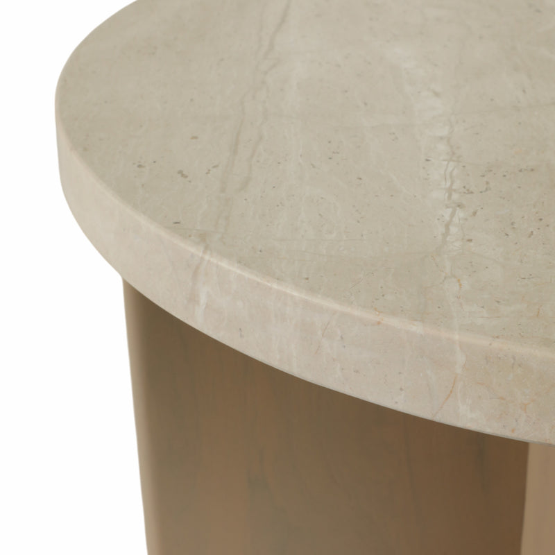 20 Connley Large Marble And Wood Accent Table