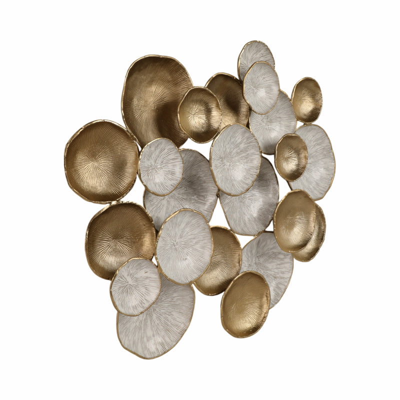 37x31 Metal Multi Disc Wall Decor, Multi