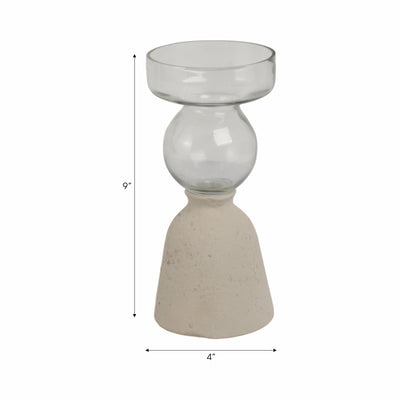 Ecomix/glass, 9 Vase, Ivory