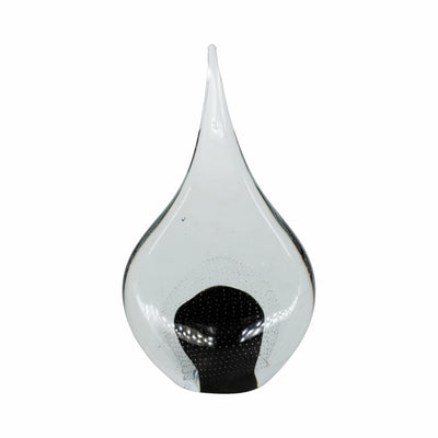 14 MEEDA BLACK CRYSTAL TEAR DROP