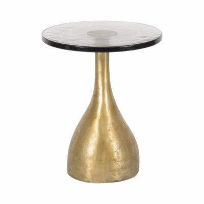 Metal, 24 Navis Accent Table, Pewter