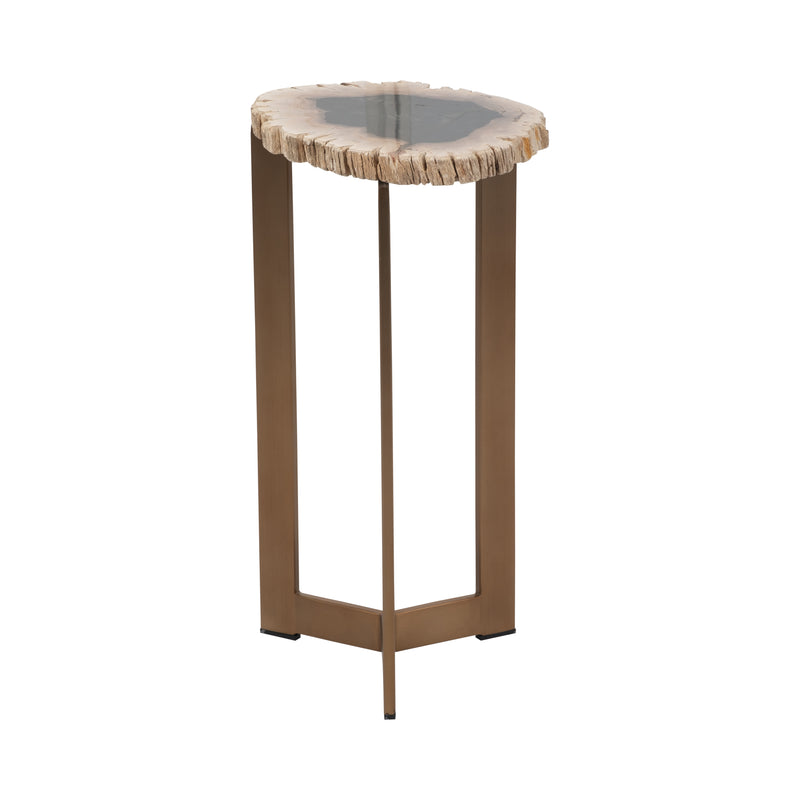 Petrified Wood, 21 Accent Table, Multi