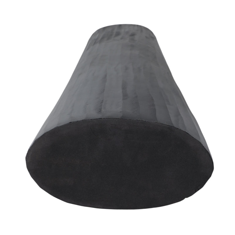 ALUMINUM 36 TEXTURED VASE, MATTE BLACK