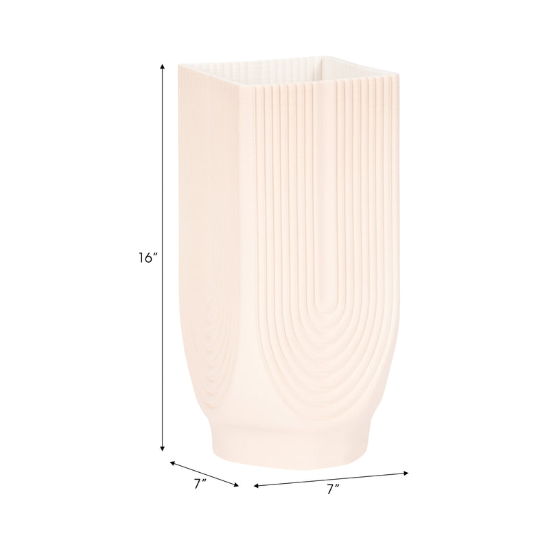 16 CORSICA 3D PRINTED VASE, ROSE SMOKE