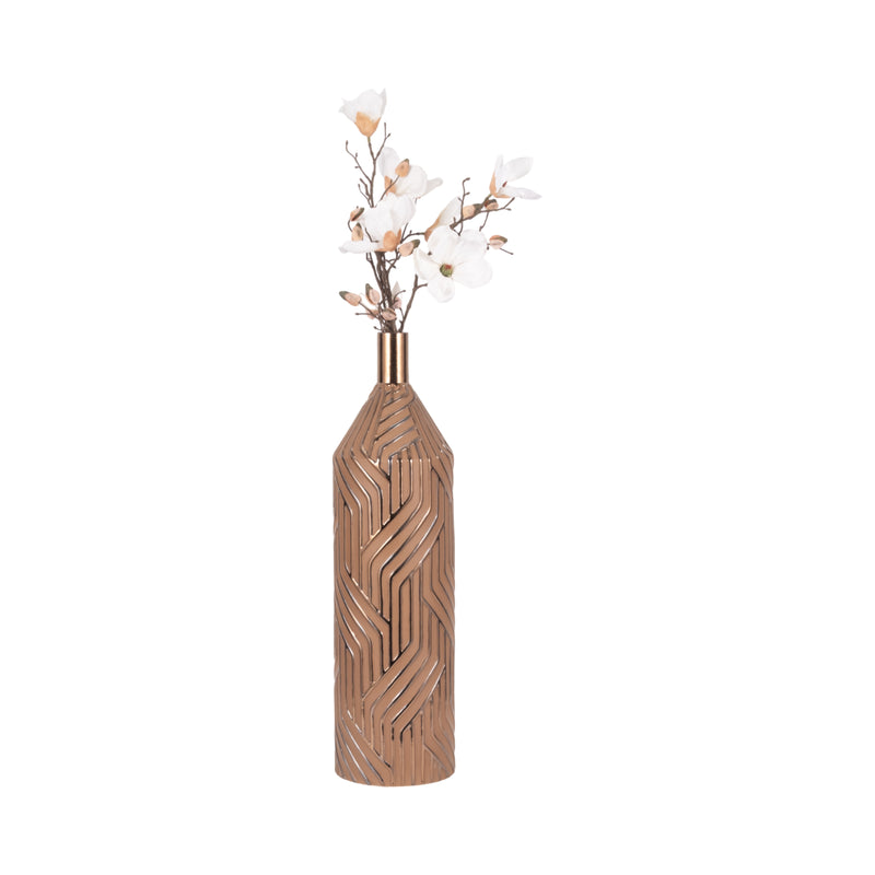 28 Montes Oversized Tribal Vase, Brwn/burnt Gold