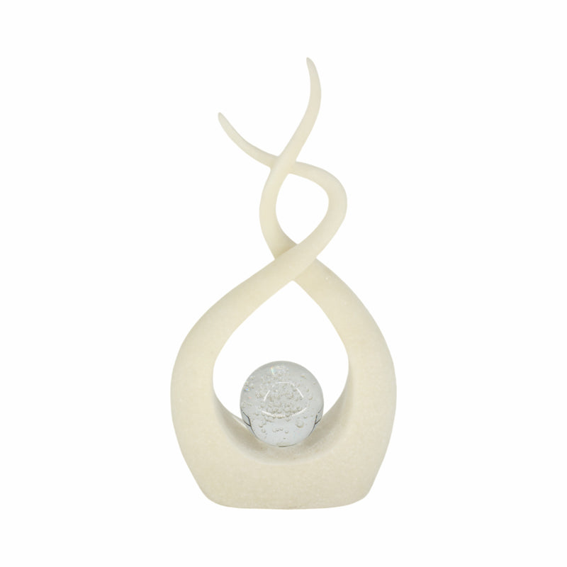 12 Laxmi White Quartz Resin Statuary With Crystal