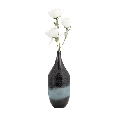 GLASS, 14 VASE BLUE OMBRE