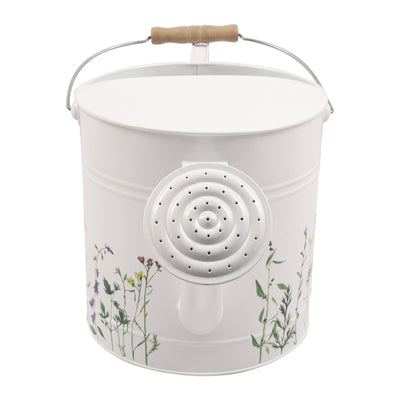 10x20 Watering Can, White W/yel Flower