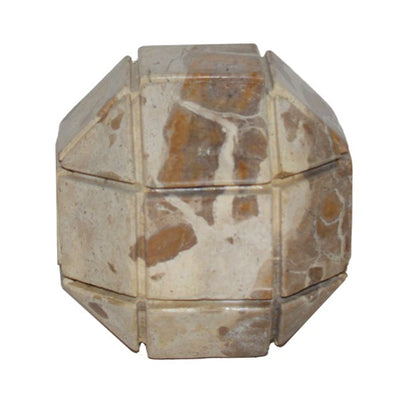 4 Pompano Small Beige Marble Sphere