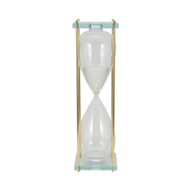 24 Reynolds Medium White & Gold Hourglass