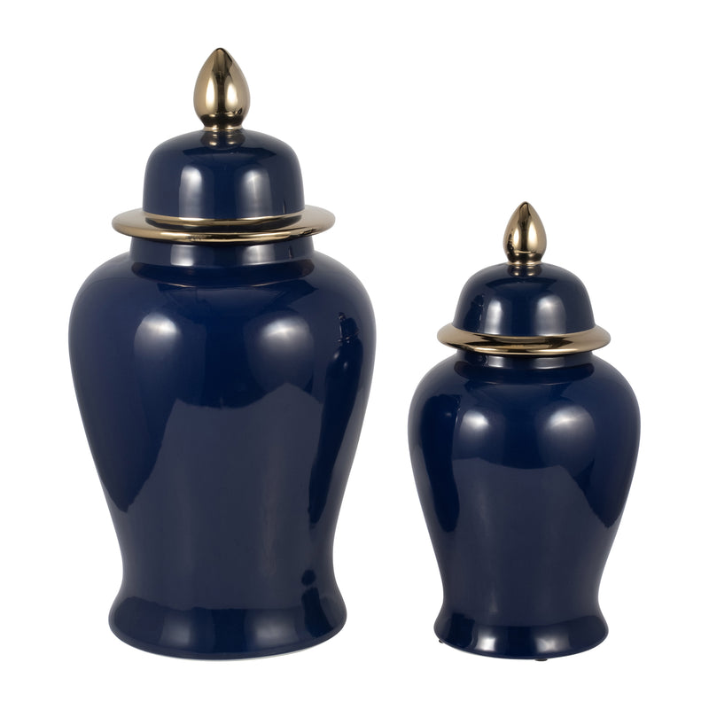 CER, 18 TEMPLE JAR, NAVY/GOLD